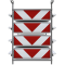 SET | with 80 traffic panels | on storage and transport frame | film RA2/B, arrowed | one side indicating right / left | BASt turn traffic panel